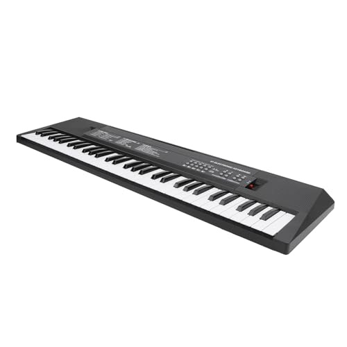 新品 ページ/キーボード ピアノ 61鍵盤 電子 楽器 初心者3 電子キーボード 61鍵盤 電子ピアノ 初心者 マイク付 和音 録音